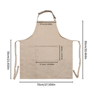 Tùy chỉnh polyester bông Tạp dề Bán buôn giá rẻ Tạp dề in logo hộ gia đình nhà bếp Tạp dề từ nhà máy Trung Quốc - Product Image 6