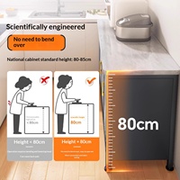 Étagère de rangement de cuisine en métal, directement de l'usine, personnalisable OEM, mobile, à trois niveaux, réglable, durable, pour vaisselle et bols