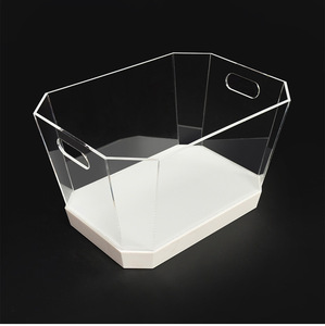 Phát Sáng Xách Tay Hiện Đại Đơn Giản 10L Nhựa Hình Chữ Nhật Xô Đá Cho Bar Và Đảng Sử Dụng Bia/Rượu/ - Product Image 5