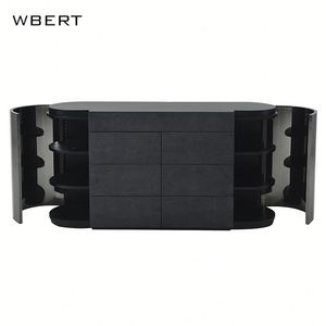 WBERT-Armario de comedor italiano sencillo y moderno, aparador para sala de estar, armario decorativo minimalista de almacenamiento para dormitorio - Product Image 4