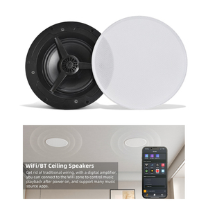 Haut-parleur de plafond intelligent WiFi Bluetooth 60W, actif, <span class=keywords><strong>Hi</strong></span>-<span class=keywords><strong>Fi</strong></span>, compatible AirPlay, DLNA, <span class=keywords><strong>Spotify</strong></span>, Tidal - Product Image 1