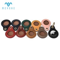 Crazy Horse Anti-rayures Anti-perte Étui de protection Shell Locator Tracker Crazy Horse Cuir Étuis à usage spécial pour Airtag