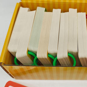 Cartes flash éducatives personnalisées avec logo pour les tout-petits, apprentissage précoce, cartes de <span class=keywords><strong>mots</strong></span> sur les fruits avec anneau et boîte d'emballage - Product Image 4