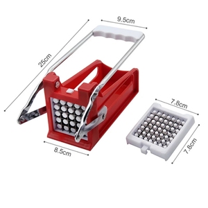 AA444 Home French Tools Potato Chip Chopper French Fry <strong>Cutter</strong> <strong>Veg</strong> <strong>Slicer</strong> Stainless Steel Manual Potato <strong>Cutter</strong> Potato <strong>Slicer</strong> - Product Image 2