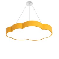 Lustre suspendu créatif pour plafond, lampe LED en forme de nuage blanc, intensité réglable, pour salle de classe de maternelle, centre commercial
