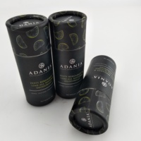 Tube de déodorant en papier kraft 100% écologique de 75 ml, sans déchet, à poussoir, pour parfum solide
