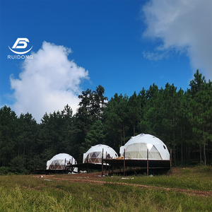 6M sang trọng hạng nặng 3 người glamping geodesic mái vòm Lều | khách sạn nghỉ mát, bên vườn & Ngoài trời tán nơi trú ẩn - Product Image 2