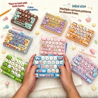 Keyboard Plastik 26 Tombol Estetika Tinggi, Mainan Penghilang Stres Kreatif, Dekoratif, Mini Pendant