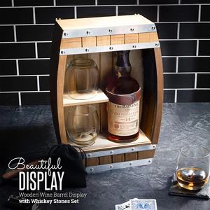 مجموعة مكعبات أحجار الثلج والويسكي الخشبية ، أكواب أكواب من النبيذ الصخري بدون نبيذ للمنزل ، إكسسوارات أدوات الشرب - Product Image 3