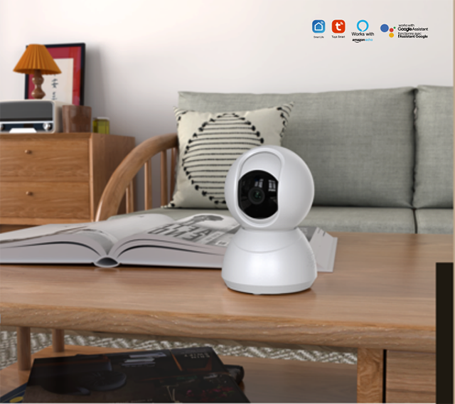 4MP PTZ Indoor Home Security Guard Dome Camera Network Technology Night Vision Motion Detection SD Card Data Storage Camera