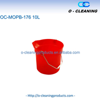 Ember Plastik Bulat Serbaguna O-Cleaning 10L dengan Corong dan Pegangan untuk Cuci Mobil/Pembersihan Dalam Ruangan/Mengepel/Penyimpanan