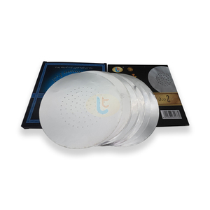 Feuille d'aluminium de narguilé de haute qualité 160mm perforée durable de qualité alimentaire antiadhésive feuilles de coupe pure alliage spécial arabe Hubbly OEM - Product Image 2