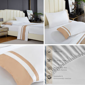Juego de sábanas y fundas de almohada de 4 piezas con diseño de Hotel de algodón <span class=keywords><strong>egipcio</strong></span> <span class=keywords><strong>400</strong></span> <span class=keywords><strong>hilos</strong></span> 100% - Product Image 2