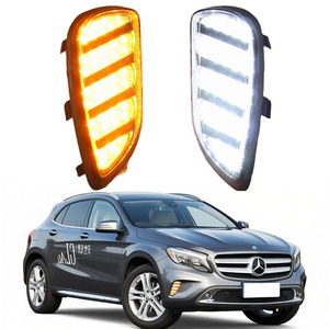 Luci Diurne a LED con Indicatore di Direzione per Mercedes-Benz <span class=keywords><strong>GLA</strong></span> 200 GLA200 2015 2016 2017, Fari Fendinebbia - Product Image 1
