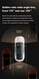 12 ''dash cam với không dây Carplay & Android Auto HD IPS màn hình cảm ứng xe gương <span class=keywords><strong>DVR</strong></span> BT ai giọng nói WDR tầm nhìn ban đêm - Product Image 4