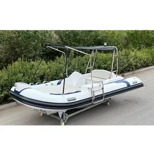 Liya 11-27feet hyplaon rib boats Bote inflable rígido con motor fuera de borda