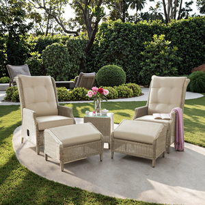 <span class=keywords><strong>AUDU</strong></span> reclinabile divano singolo Set Hotel sedie in vimini all'aperto di alta qualità Rattan reclinabile sedia da giardino per Patio - Product Image 2