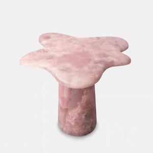 Soyez simple mais élégante petite <span class=keywords><strong>table</strong></span> d'appoint beige ondulation de l'eau avec <span class=keywords><strong>table</strong></span> en pierre de travertin solide de conception irrégulière - Product Image 2