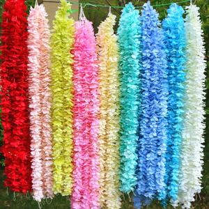 Guirnalda de Flores Artificiales de Seda para Boda, Guirnalda de Flores de 1m o 2m para Decoración del Hogar, Venta al por Mayor - Product Image 1