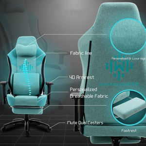 Échantillon gratuit de haute qualité vert Silla <span class=keywords><strong>Gamer</strong></span> Pc <span class=keywords><strong>Repose</strong></span>-pieds inclinable 1 pièce Échantillon gratuit Chaise de joueur de luxe Chaise de jeu pour le jeu - Product Image 4