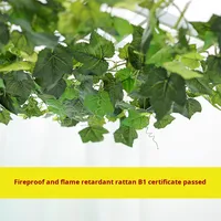Plante artificielle D447 personnalisée, feuille de Pothos verte, feuille de vigne, ignifuge B1, 2m de hauteur, pour mariage