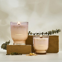 Mescente OEM/ODM Gardenia pot-pourri aromathérapie luxe bougie ronde tasse bougie parfumée