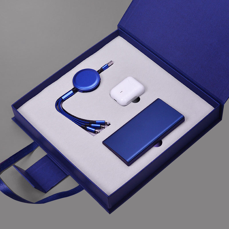 ธนาคารพลังงาน + สาย USB + บลูทูธสีขาว