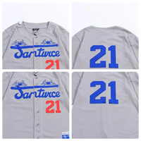 Maillots de sport personnalisés TF avec broderie, conception OEM, maillot de baseball respirant, maillot streetwear grande taille