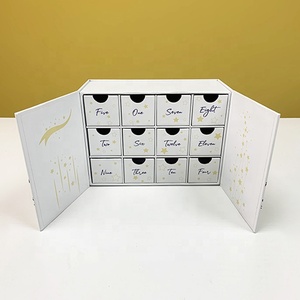 High-End Luxury Advent Calendar Gift Box Custom Structure Design