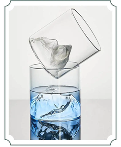 Diskon besar <span class=keywords><strong>Vintage</strong></span> China-Chic seni bebas timah kristal gelas minum unik pemandangan sungai gunung transparan Iceberg kaca panas - Product Image 3