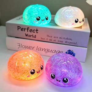 Jouet anti-stress géant en TPR en forme de boulette, jouet sensoriel Kawaii en forme de pain vapeur, unisexe, à partir de 14 ans, décoration de bureau, cadeau - Product Image 6