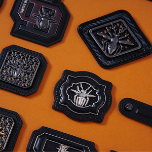 Directo de fábrica, accesorios de ropa personalizados para hombres y mujeres, etiquetas de cuero con logotipo de <span class=keywords><strong>marca</strong></span> registrada, <span class=keywords><strong>registro</strong></span> de logotipo - Product Image 1