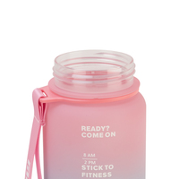 Dégradé Givré Couleur Grande Capacité Personnalisé 1000ml Infuseur Bouteille En Plastique D'eau Durable Tritan Sport Bouteille D'eau
