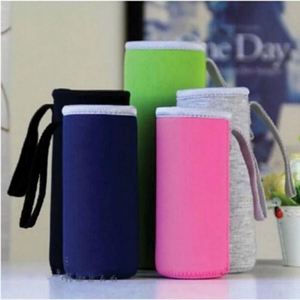 Funda de Neopreno Personalizada con Logotipo para Botella de Agua de Vidrio y Vaso de Café Helado, Reutilizable con Asa, Bolsas Promocionales - Product Image 6