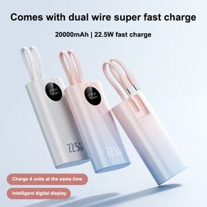 Cadeaux personnalisés avec logo, chargeur portable, batterie externe avec câble, 10000 mAh, PD 22,5 W, charge rapide, petite batterie externe pour Android - Product Image 5