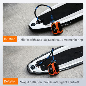 Gicle Pompe à air électrique rapide DC 12V <span class=keywords><strong>Gonfleur</strong></span> portable Support de <span class=keywords><strong>batterie</strong></span> amovible Accessoire pratique pour les planches à pagaie debout - Product Image 3