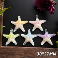 Breloques en résine en forme d'étoile de mer pour accessoires DIY : coques de téléphone, pinces à cheveux, chaussures
