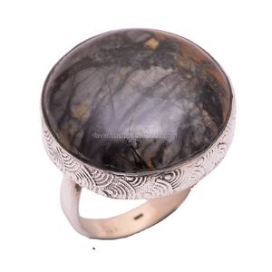 ธรรมชาติ Picasso แจสเปอร์ที่กำหนดเองทำขายส่งแหวน925ผู้ผลิตเครื่องประดับเงินสเตอร์ลิงทำด้วยมือปรับซัพพลายเออร์เครื่องประดับ - Product Image 1