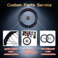 Ensemble de roues Supermoto de 17 pouces, moyeu en aluminium CNC noir, 36 rayons, pneus CST DOT pour vélo électrique Light Bee X