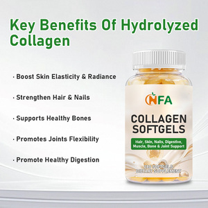 Gélules de collagène personnalisées en usine, contenant de la vitamine C avec du sodium, favorisant la flexibilité des articulations, complément de collagène en gélules - Product Image 3