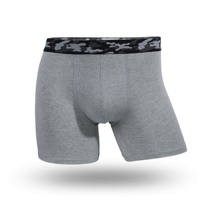 Caleçon de sport en coton pour homme avec logo personnalisé, respirant, taille moyenne, caleçon en tissu tricoté, sous-vêtement pour homme marqué à la taille - Product Image 4