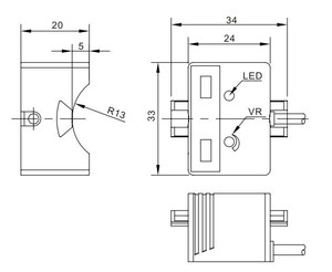 เซ็นเซอร์ตรวจจับระดับความเร็วแบบสายเคเบิลชนิดคาปาซิทีฟ Akusense NPN (CE30-26NO) CE30-26NO CE30-26NO - Product Image 6
