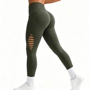 Leggings de Cintura Alta sin Costuras con Efecto Levanta Glúteos para <span class=keywords><strong>Mujer</strong></span>, de Secado Rápido, Compresión, para Fitness, Gimnasio, <span class=keywords><strong>Running</strong></span>, Entrenamiento al Aire Libre - Product Image 4