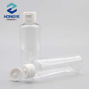 Redonda <span class=keywords><strong>de</strong></span> 150 ml <span class=keywords><strong>de</strong></span> <span class=keywords><strong>reciclaje</strong></span> <span class=keywords><strong>de</strong></span> plástico transparente botellas <span class=keywords><strong>de</strong></span> <span class=keywords><strong>PET</strong></span> con tapa Flip Top para cosméticos - Product Image 5