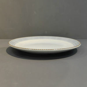 Assiette en <span class=keywords><strong>mélamine</strong></span> plastique à carreaux bleus de 11 pouces, écologique, passe au lave-<span class=keywords><strong>vaisselle</strong></span> <span class=keywords><strong>et</strong></span> au <span class=keywords><strong>micro</strong></span>-ondes, sans BPA, <span class=keywords><strong>vaisselle</strong></span> pour les rassemblements à domicile - Product Image 2