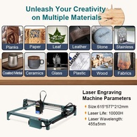 Machine de gravure laser numérique pour créer des logos complexes sur des surfaces en mousse de bois et de métal