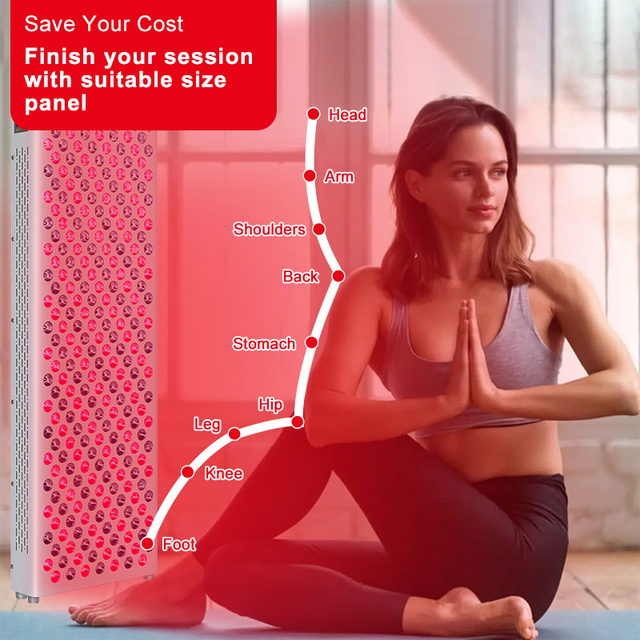Home Use Full Body Pain Relief Red Light Therapy Panel Equipment Device 850nm Led Red Infrared 1500w Red Light Therapy Panel