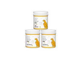 Sarung Jari Pembersih Gigi Kucing & Anjing dengan Kain Nonwoven Menghilangkan Karang Gigi, Menyegarkan Napas, Memutihkan Gigi, Menghilangkan Noda & Perawatan Gusi