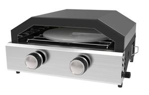 Modern Luxurious Premium <b>Portable</b> Tabletop Pellet Pizza Oven <b>Gas</b> Adjustable Folding Legs Stainless Steel Construction Flame - Product Image 2