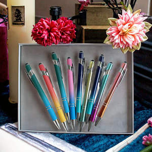 <span class=keywords><strong>Stylo</strong></span> tactile professionnel à effet dégradé brillant, articles promotionnels personnalisés avec logo pour événements - Product Image 3